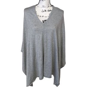 Kersima Eden Poncho Gray One Size Wool Blend